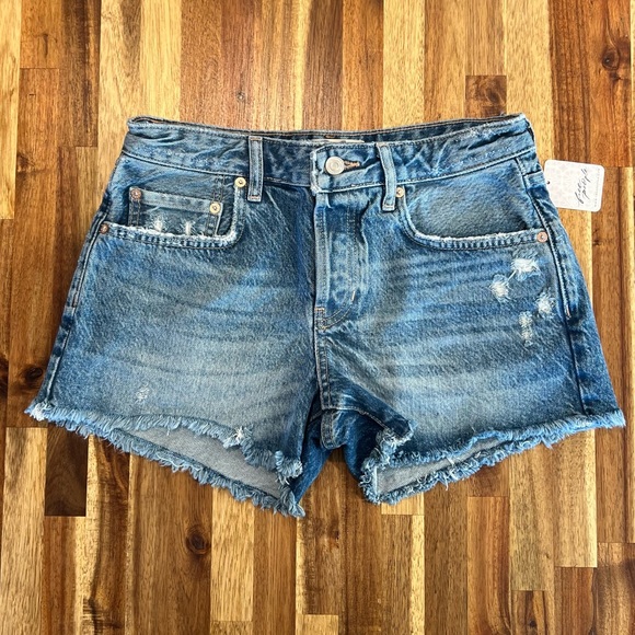 Free People High Waisted Denim Shorts - Picture 1 of 4
